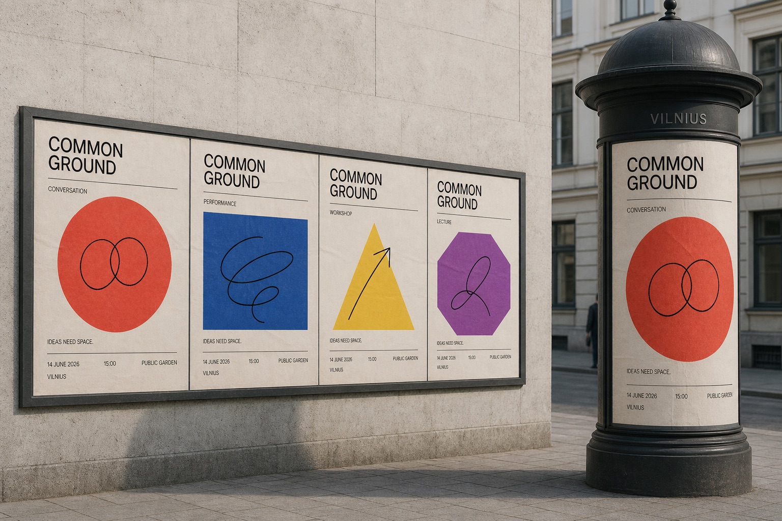 Urban poster applications from Common Ground