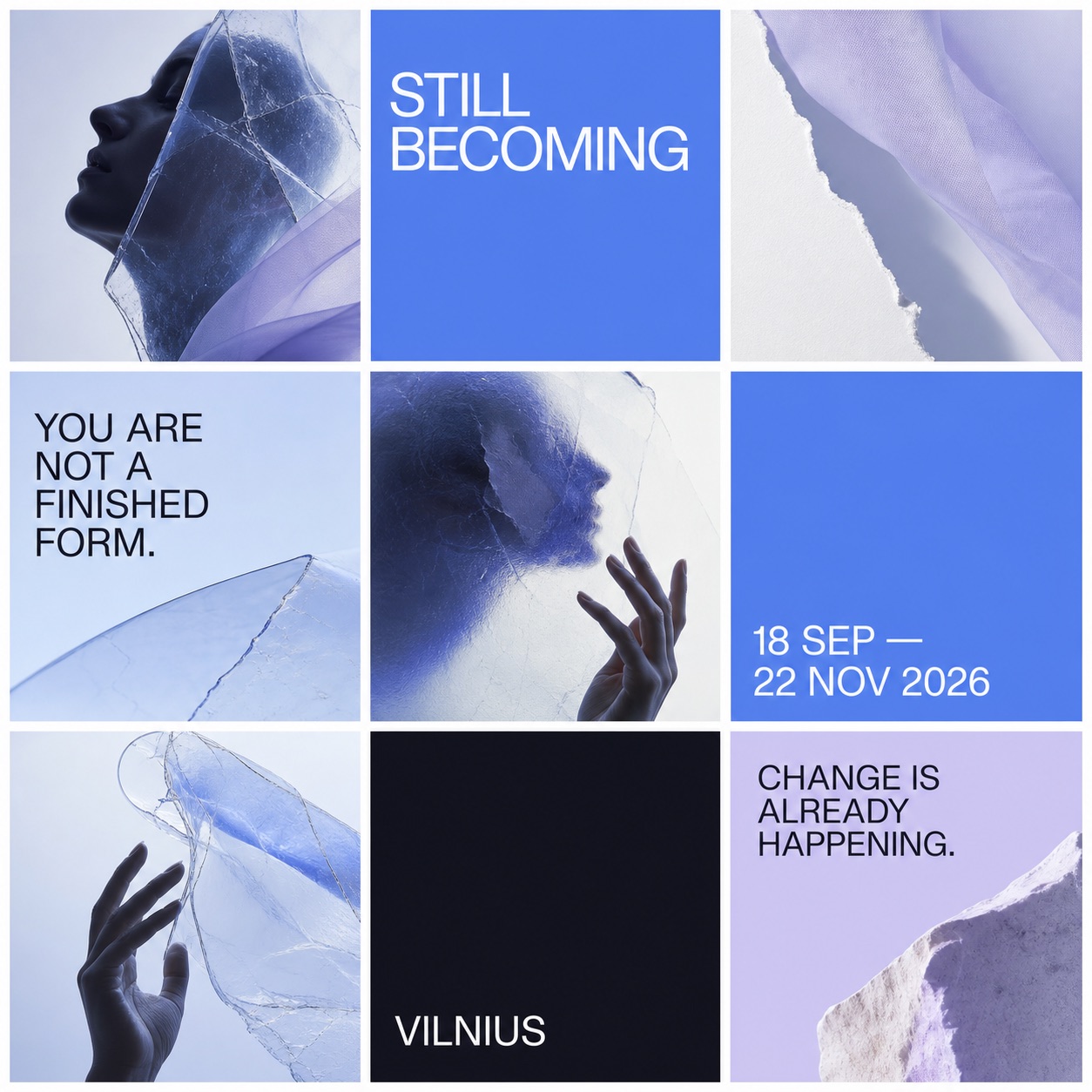 A grid of social visuals